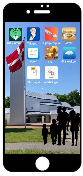 Minikonfirmander deltager i palmesøndagsgudstjenesten i Tornbjerg Kirke.